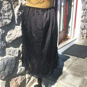 Black Half Slip - Knee Length